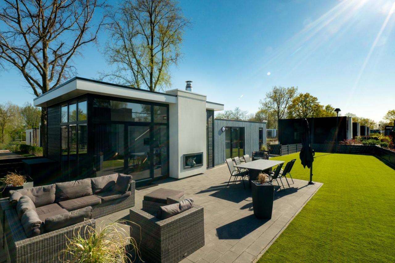 Cube Exclusive Plus mit Meerblick am Strand im EuroParcs Bad Hoophuizen Hulshorst Exterior foto